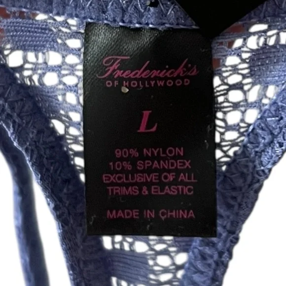 NEW Fredericks of Hollywood Set Cindy Bra Evelina Thong Panty Size 36DD & Large - Picture 7 of 11